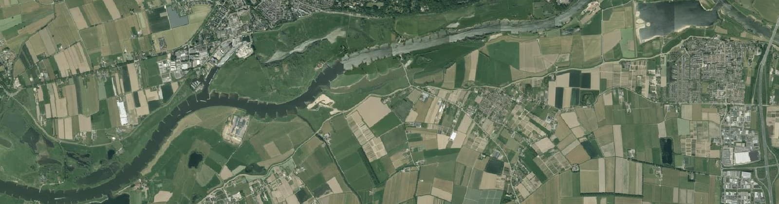 Luchtfoto van Uiterwaarden Randwijk