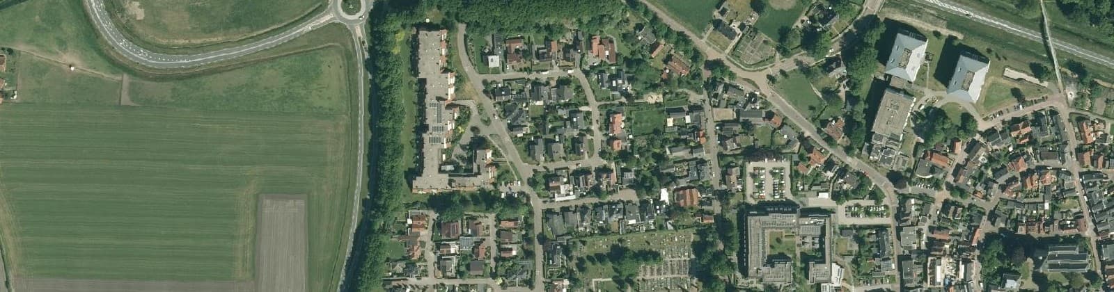 Luchtfoto van 't Kip