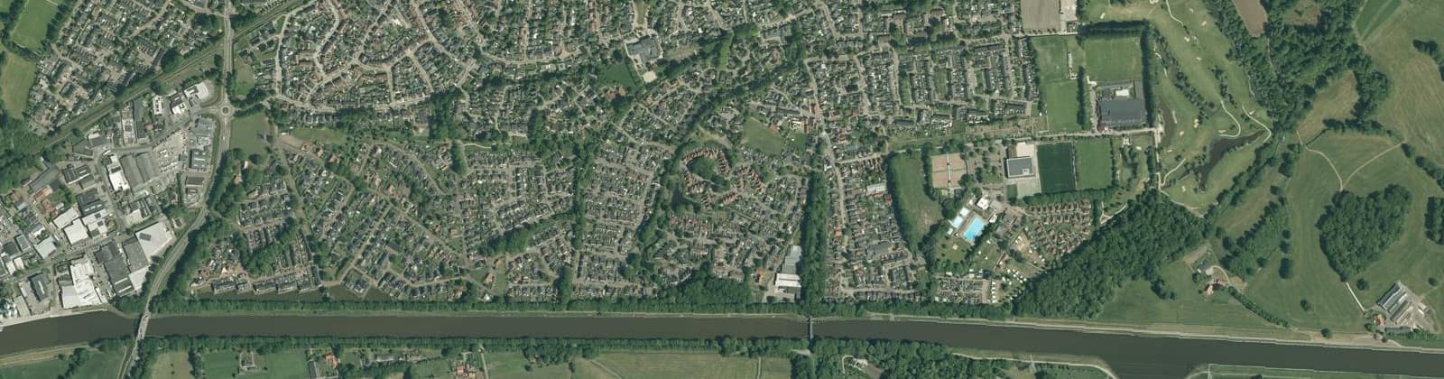Luchtfoto van Vossenbrink en De Braak