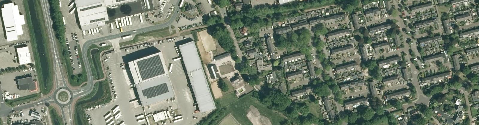 Luchtfoto van Industrieterrein de Haar