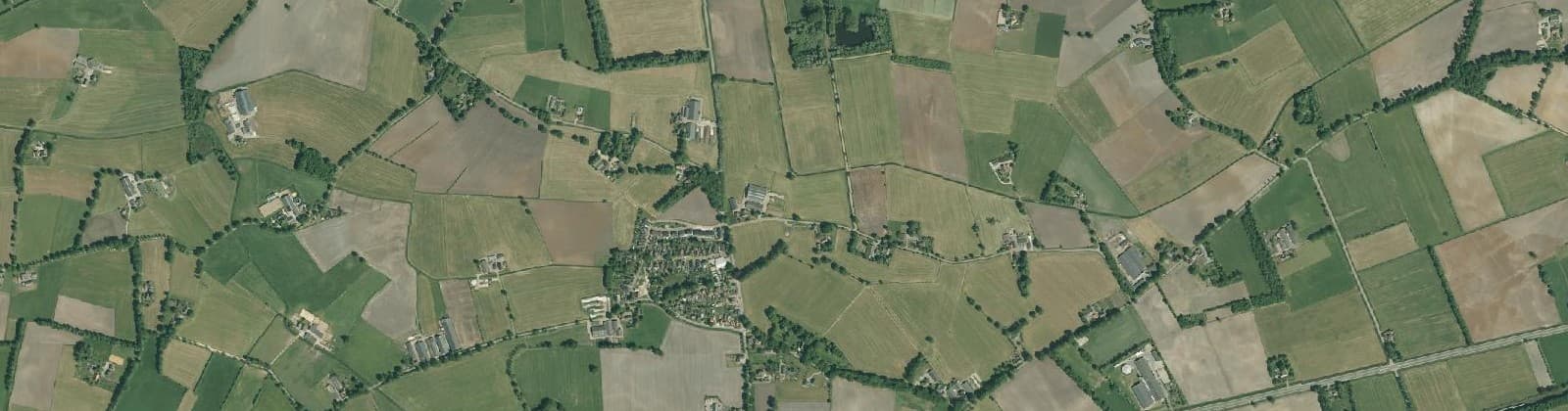 Luchtfoto van Verspreide huizen Dijkerhoek