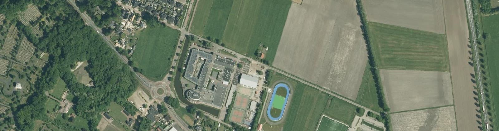 Luchtfoto van Het Opbroek zuid