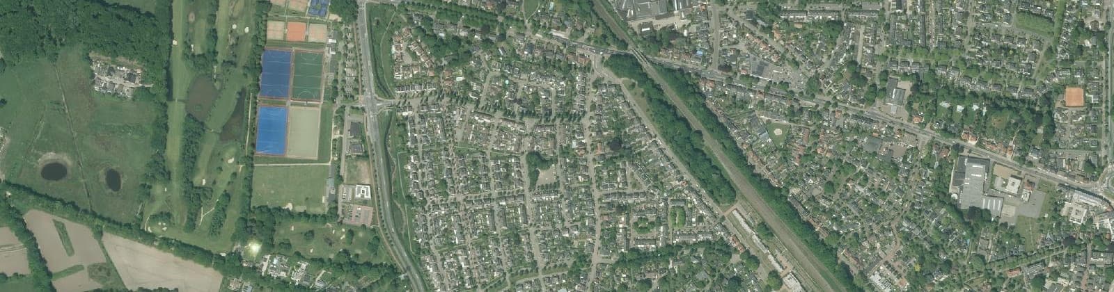 Luchtfoto van Zesgehuchten