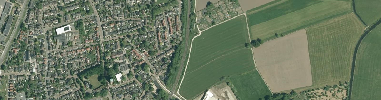 Luchtfoto van Olst Centrum-Oost