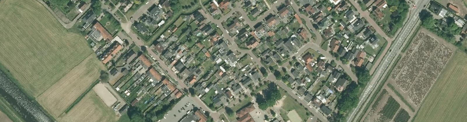 Luchtfoto van Noord Deurningen kern