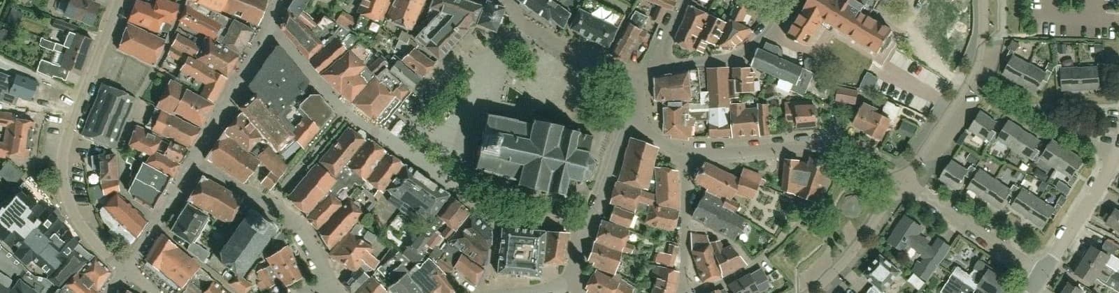 Luchtfoto van Ootmarsum Kern