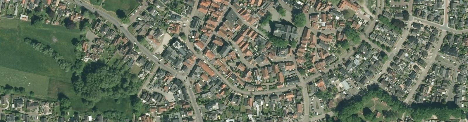 Luchtfoto van Ootmarsum Randkern