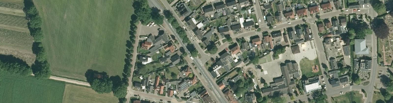 Luchtfoto van Weerselo kern