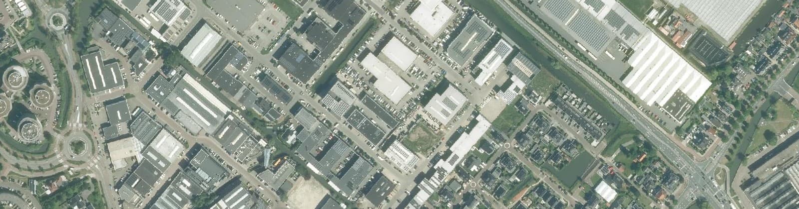 Luchtfoto van Bedrijventerrein De Woerd