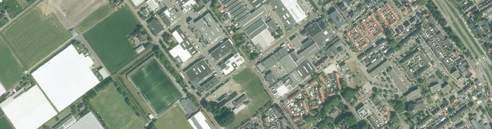 Luchtfoto van Bedrijventerrein De Hoeven