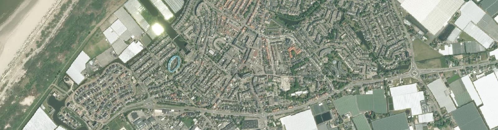 Luchtfoto van Monster Centrumgebied
