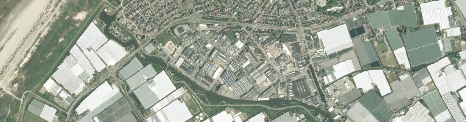 Luchtfoto van Bedrijventerrein Vlotlaan