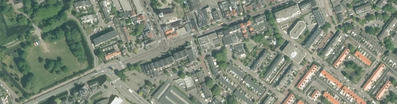 Luchtfoto van Wateringen Centrumgebied