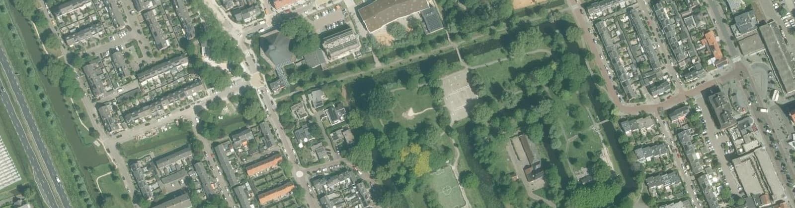 Luchtfoto van Hofwijk en Oranjehof