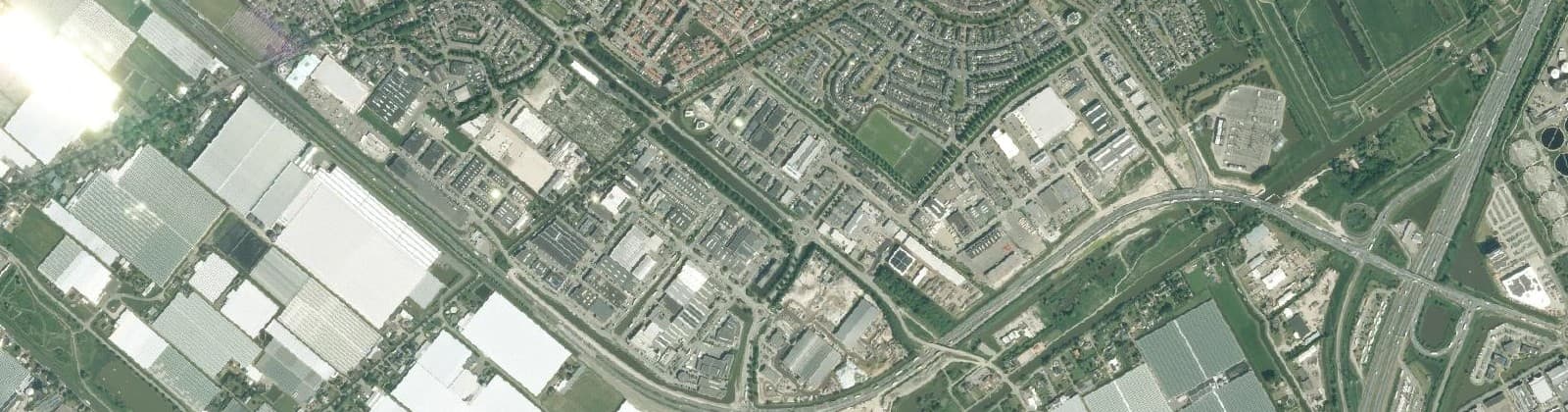 Luchtfoto van Bedrijventerrein Wateringen