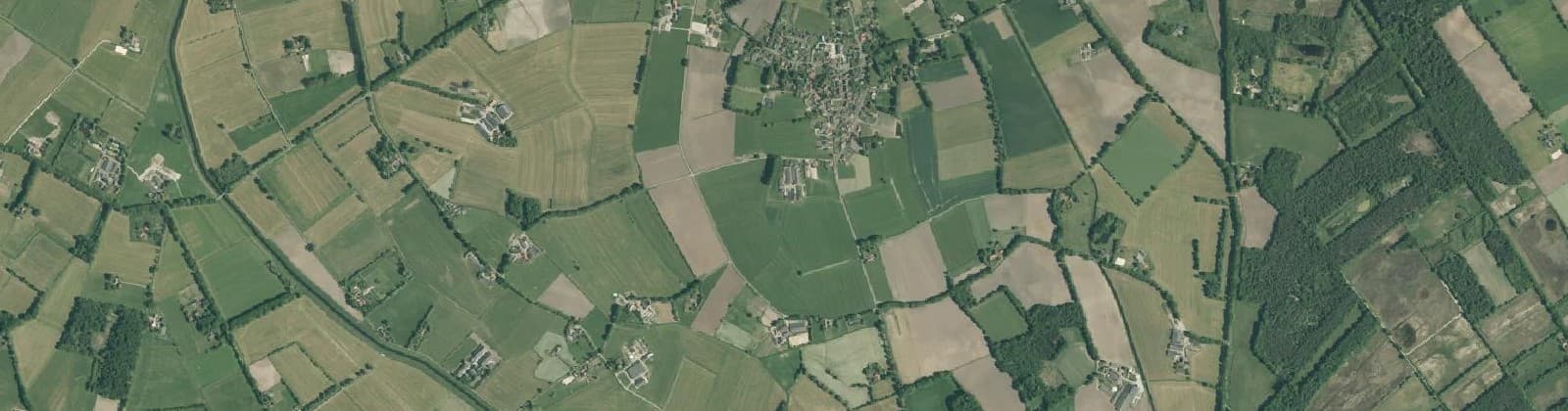 Luchtfoto van Verspreide huizen Gelselaar