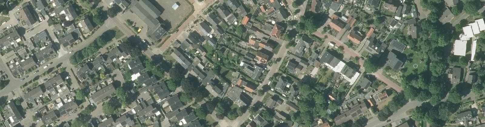 Luchtfoto van Zuivelfabriek
