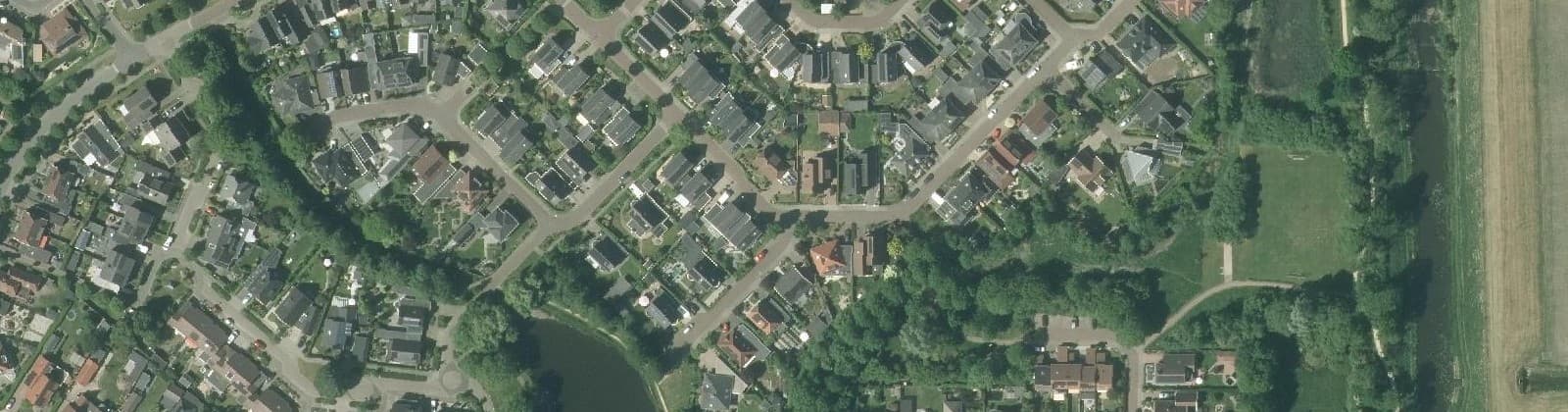 Luchtfoto van Berkellanden