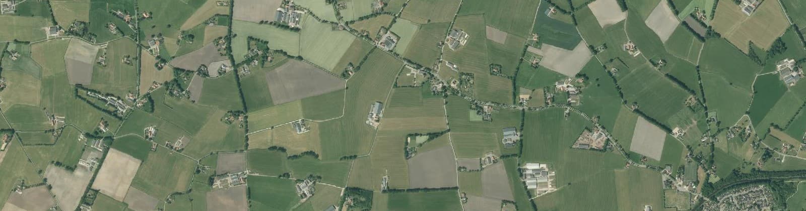 Luchtfoto van Verspreide huizen Voor-Beltrum