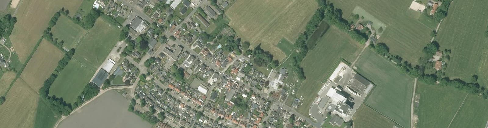 Luchtfoto van Halle
