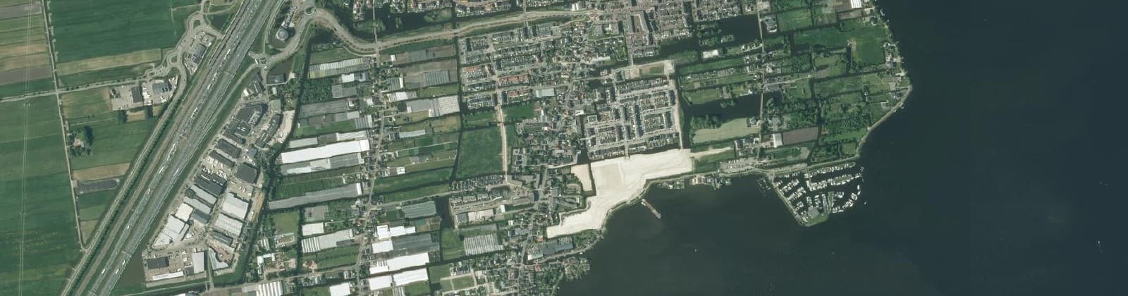 Luchtfoto van Tuinbouwgebied