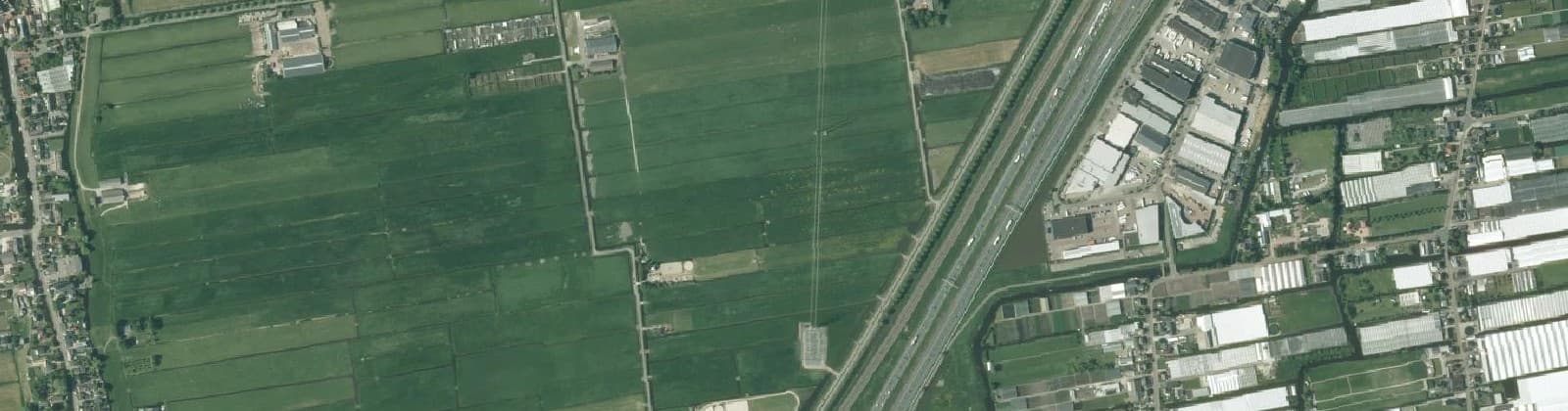 Luchtfoto van Verspreide huizen Veenderpolder