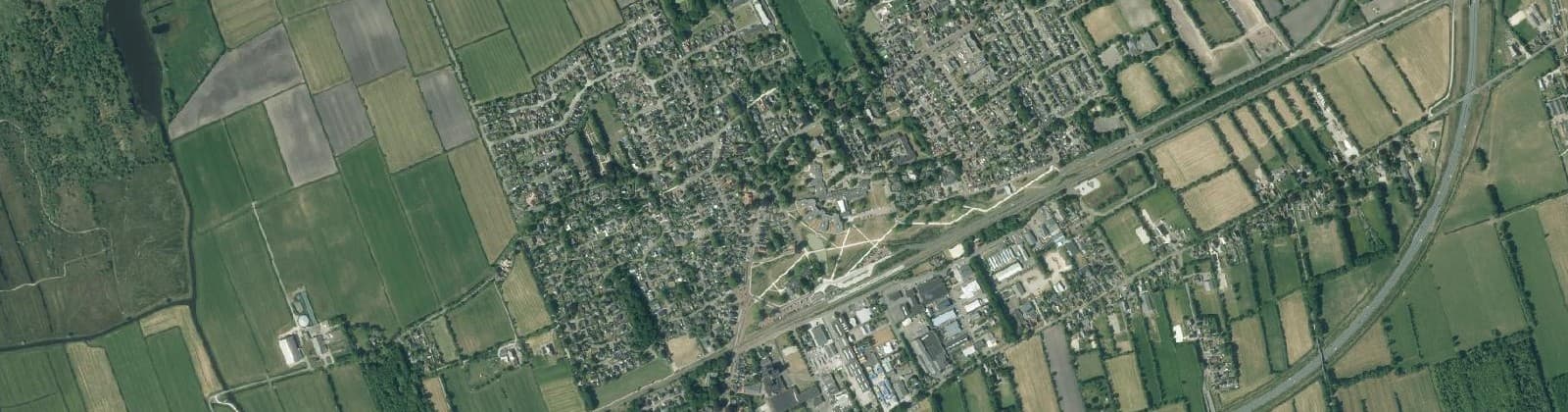 Luchtfoto van Feanwâlden