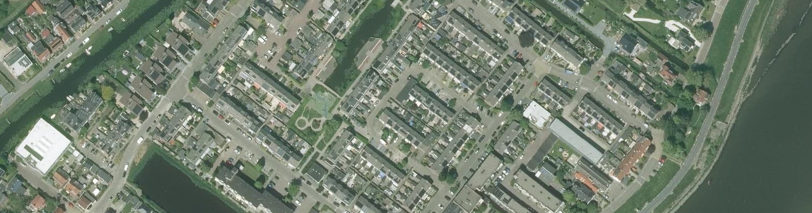 Luchtfoto van Moordrecht Bloemenbuurt