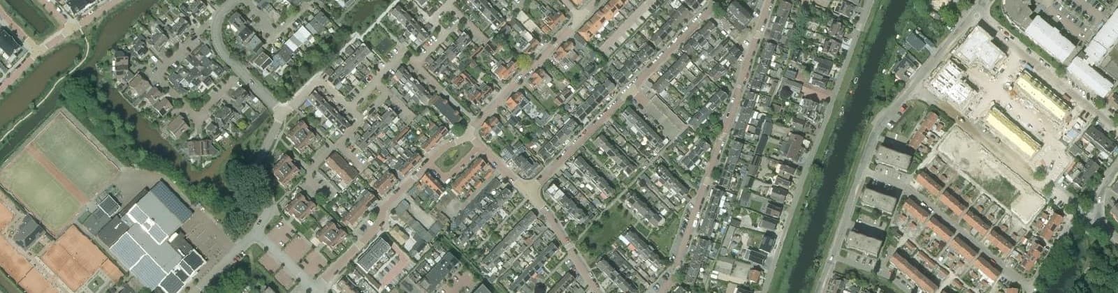 Luchtfoto van Staatsliedenbuurt/Vijfakkers