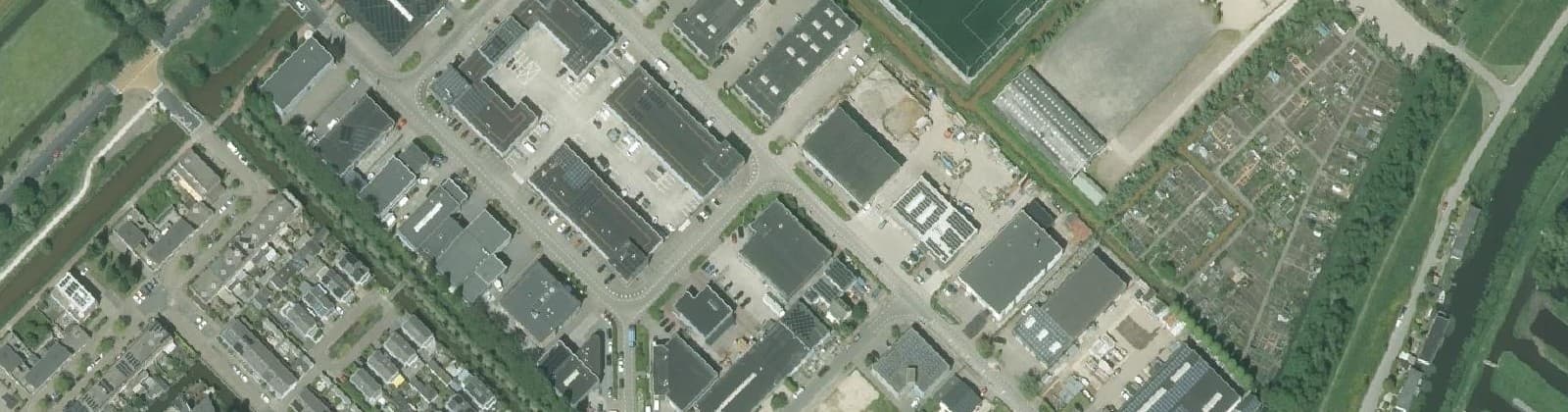 Luchtfoto van Bedrijventerrein 't Ambacht