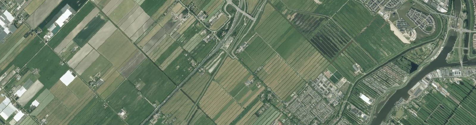 Luchtfoto van Verspreide bebouwing Moordrecht