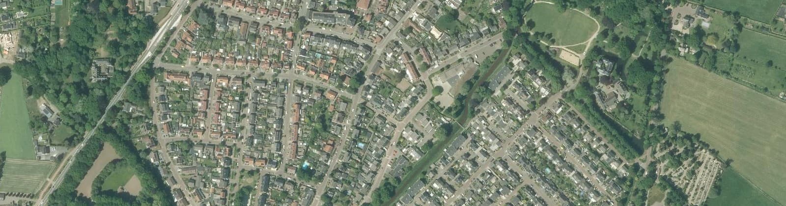 Luchtfoto van Baarlo-centrum