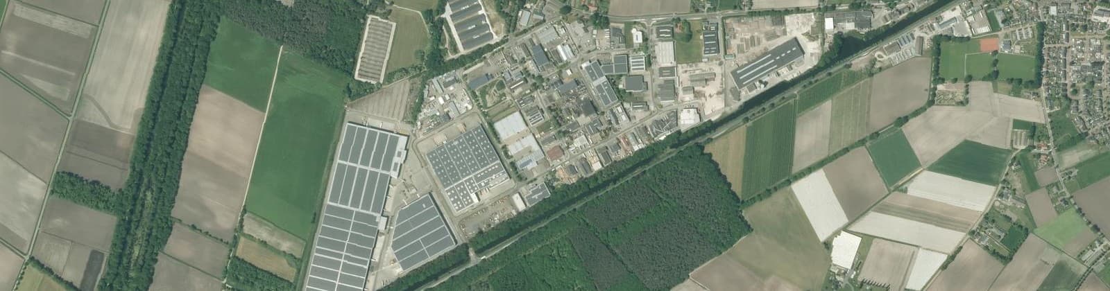 Luchtfoto van Buitengebied Industrie Beringe