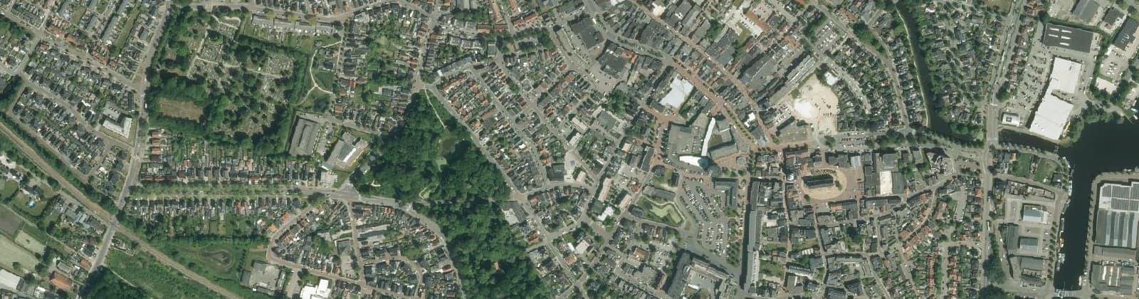 Luchtfoto van Winschoten-Centrum