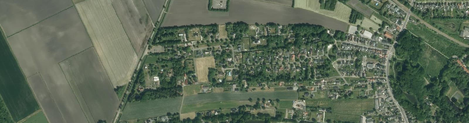 Luchtfoto van Winschoten-Sint Vitusholt-Lanengebied