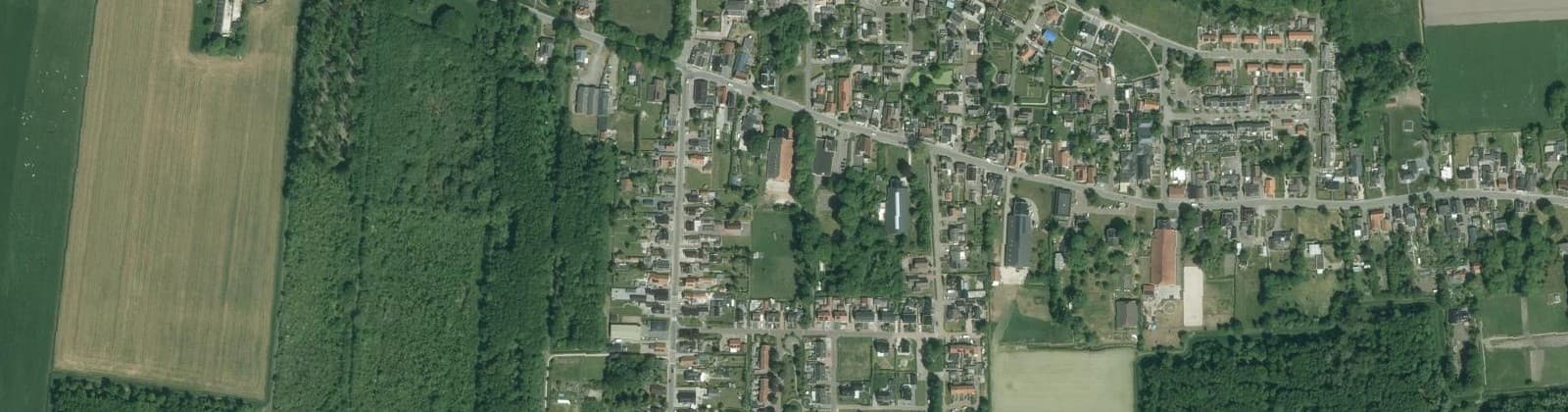 Luchtfoto van Finsterwolde-Centrum