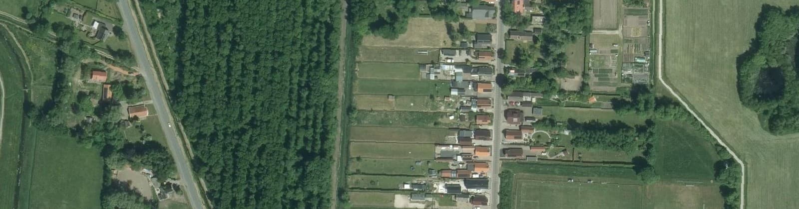 Luchtfoto van Finsterwolde Hardenberg
