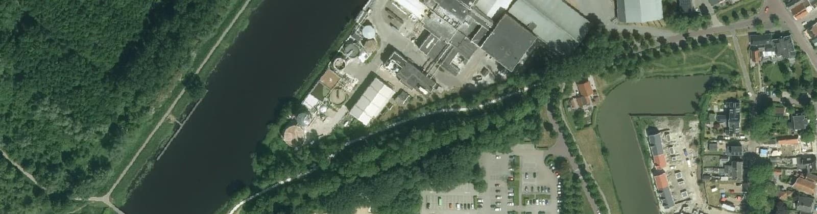 Luchtfoto van Nieuweschans De Bron