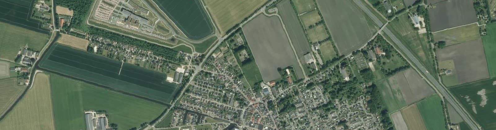 Luchtfoto van Scheemda