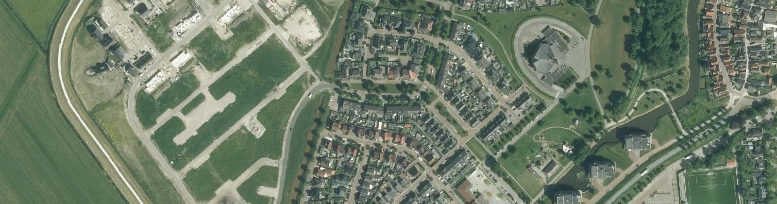 Luchtfoto van Achter 't Tag