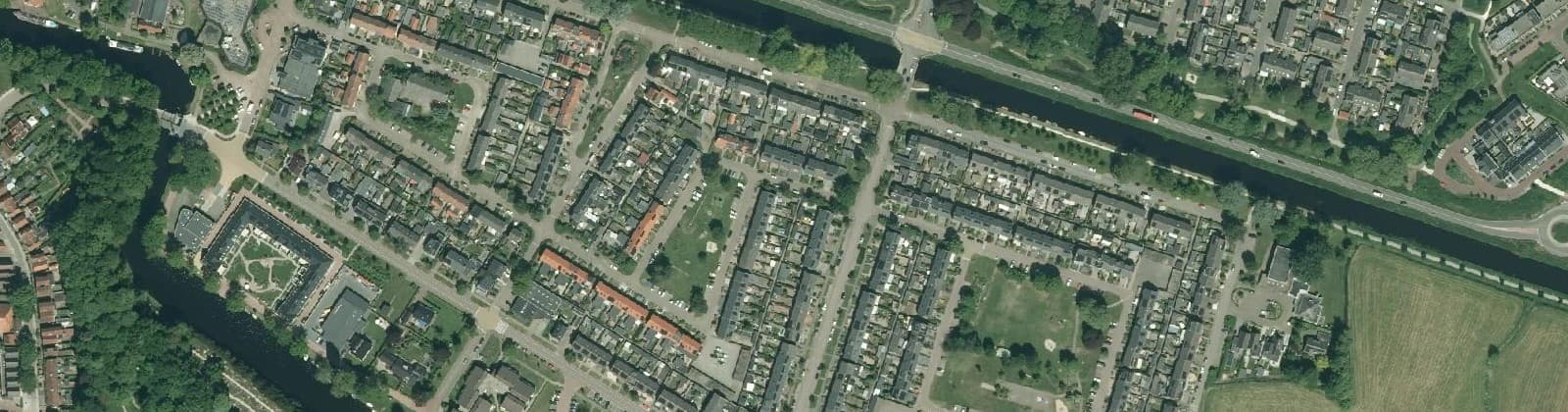 Luchtfoto van Hasselt Dedemsvaart