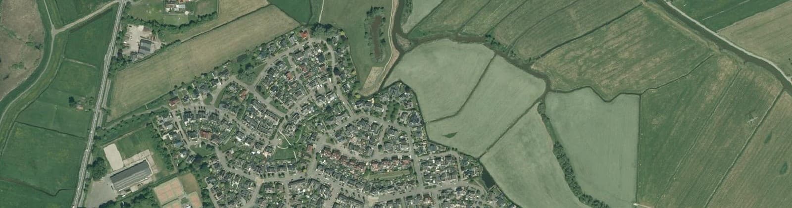 Luchtfoto van Ter Wee's Hoek