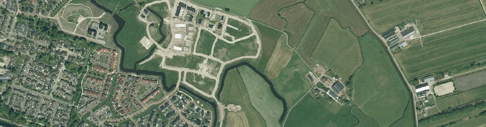 Luchtfoto van Hasselt om de Weede