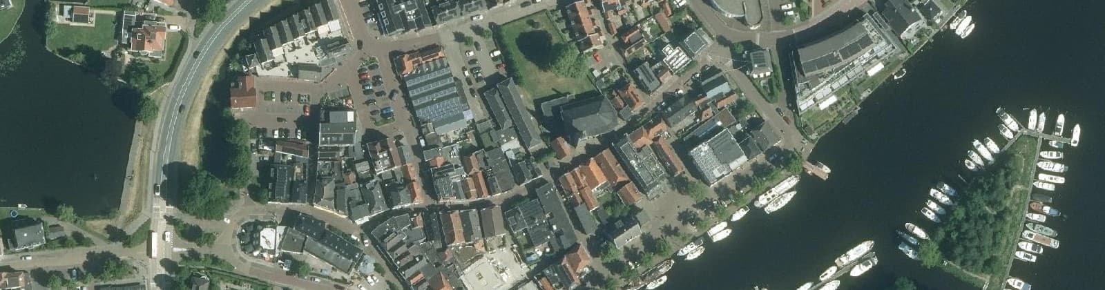 Luchtfoto van Zwartsluis Kern
