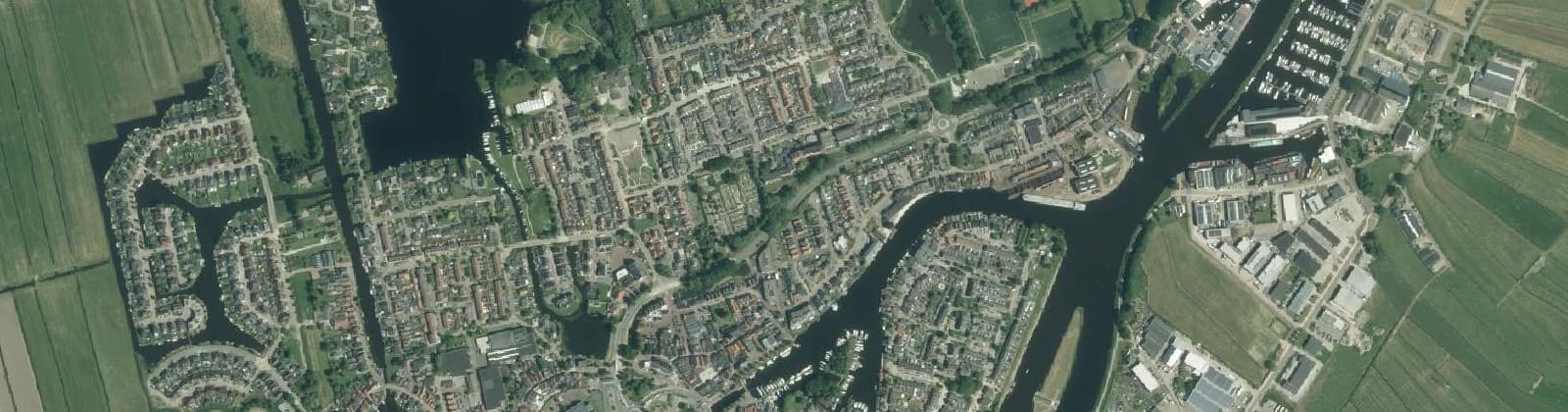 Luchtfoto van Achter het Singel