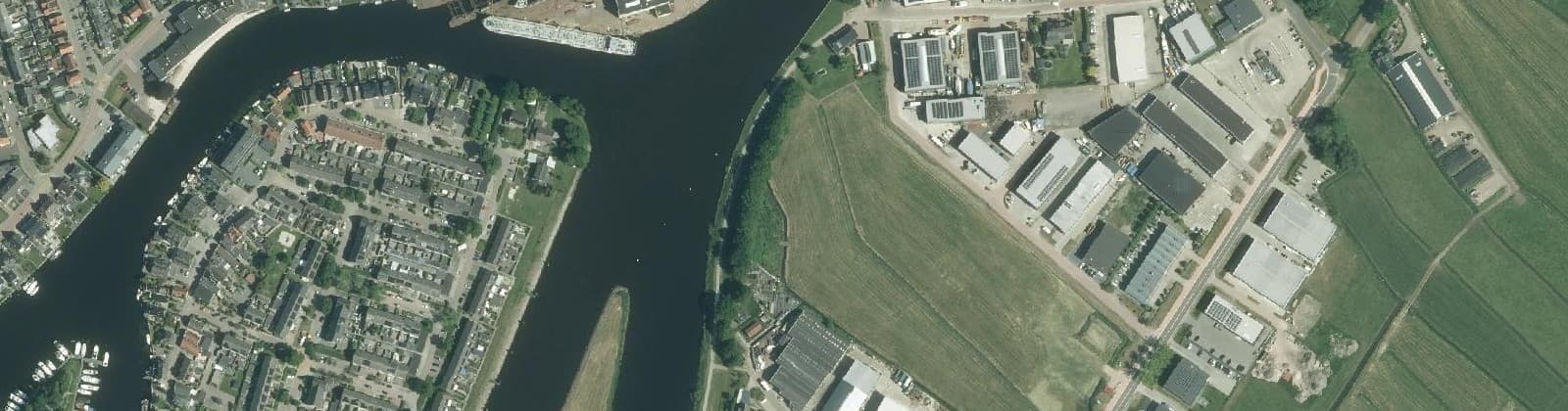 Luchtfoto van Zwartsluis Industrieterrein