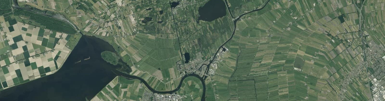 Luchtfoto van Landelijk gebied Zwartsluis