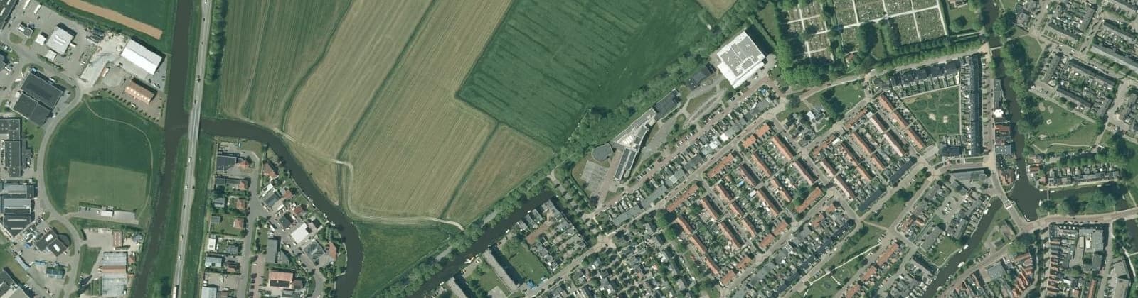 Luchtfoto van Bolsward-Noord