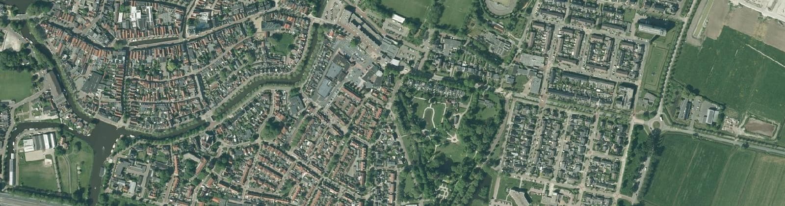 Luchtfoto van Bolsward-Zuidoost