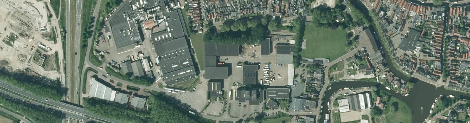 Luchtfoto van Bolsward-Zuidwest
